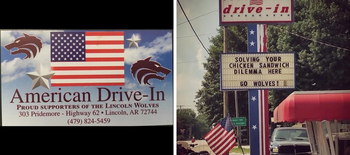 American Drive In Menu