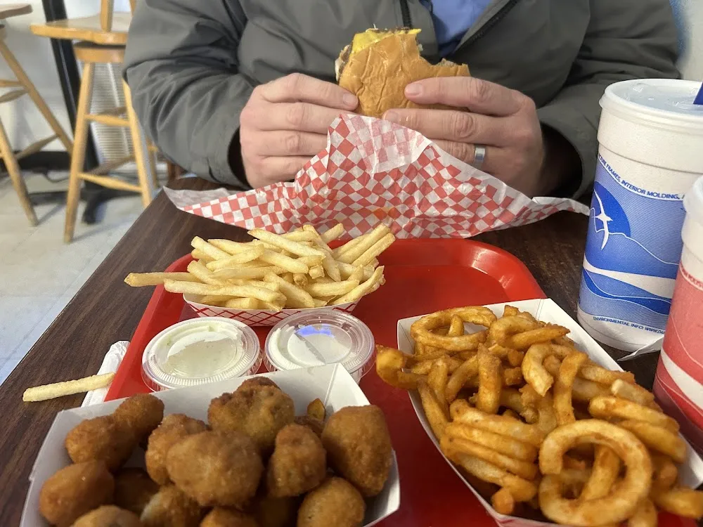 French Fries Cheeseburger