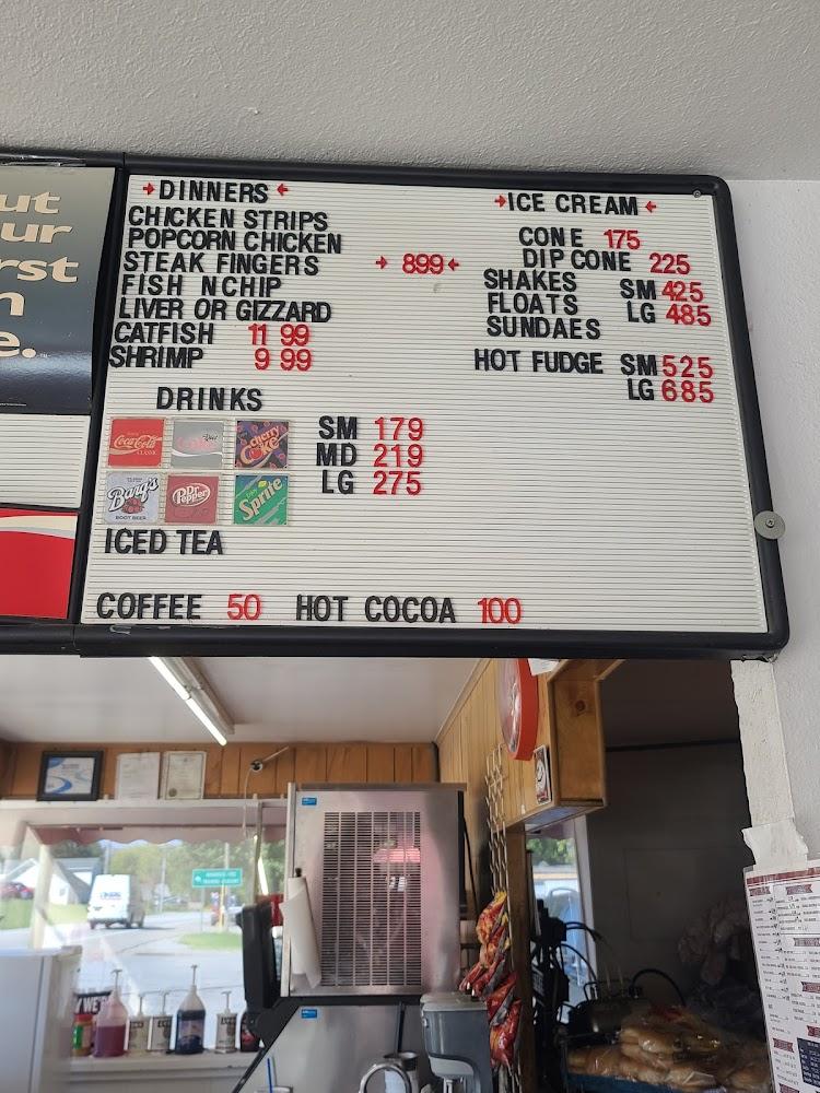 American Drive In Menu image 2