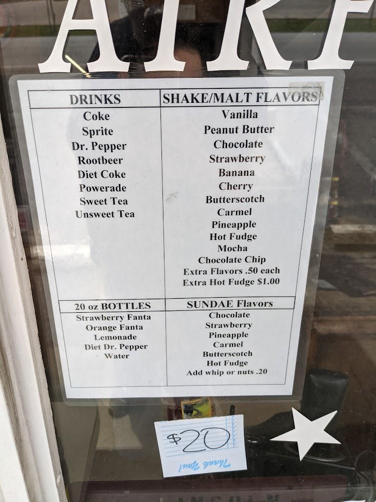 American Drive In Menu image 4